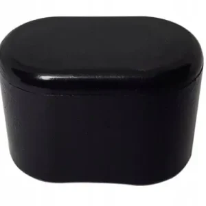 Zaślepka zewnętrzna owalna czarna 20x38 1 szt. Popularny